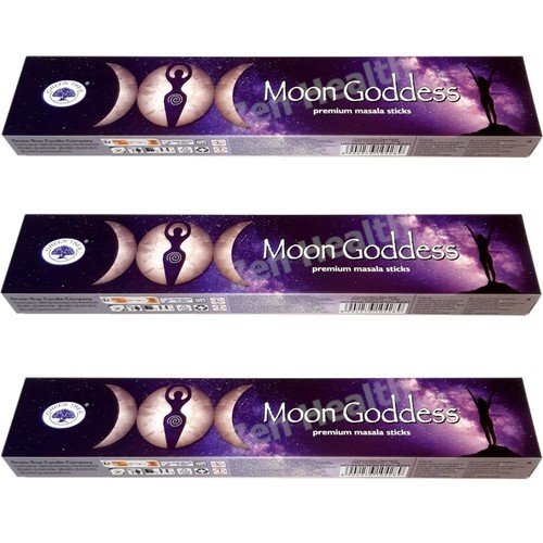 Green tree moon goddess - x,