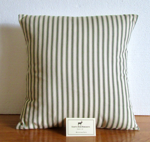 Olive green ticking - olive,