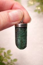 Emerald Tube Hexagon Pendant