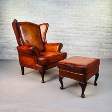Vintage Danish Wingback Tan