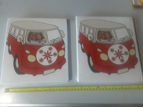Split screen van photo - screen,