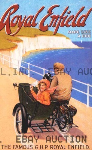 Royal enfield 1910s poster - enfield,