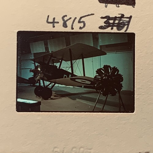 Vintage 35mm slide wwi biplane - vintage,