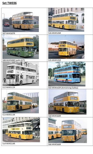 Bus photographs - (6", x