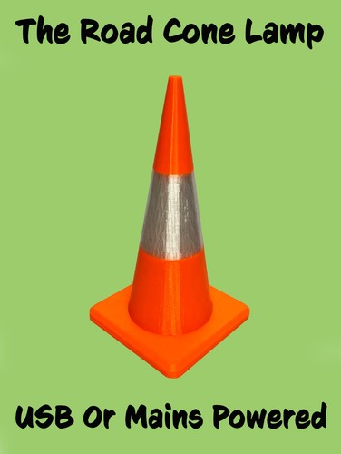 The traffic road cone - lamp,