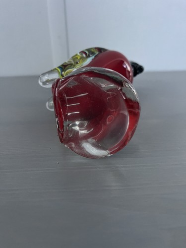Hand blown glass parrots - glass,