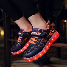 UK Spiderman LED Trainers