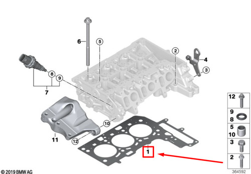 Mini cooper f55 cylinder head - mini,