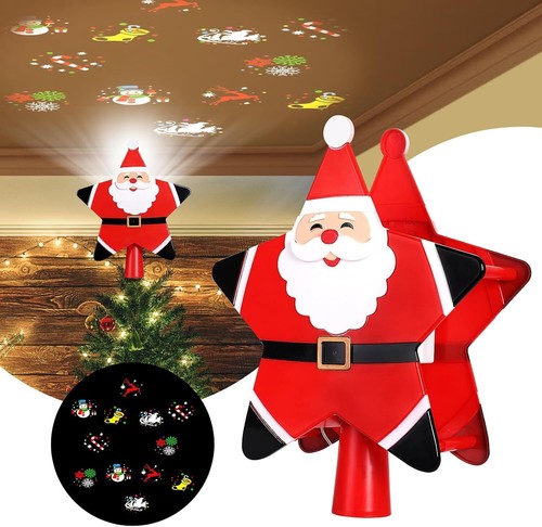 Santa claus star tree topper - claus,