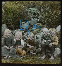 CRACKED Photo GROUP OF YOUNG