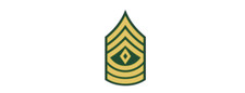 4" army e-8 1st sergeant green