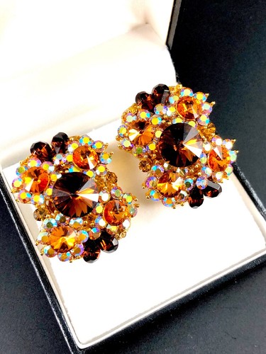 Dazzling topaz amber rivoli - topaz,