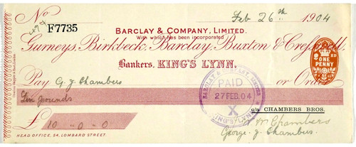 Barclay company king - barclay, king's