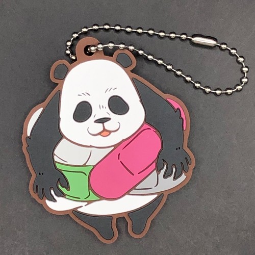 Panda rubber mascot - rubber, ballchain