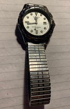 Sekonda 39mm Quartz Diver-style Watch with Expander Bracelet