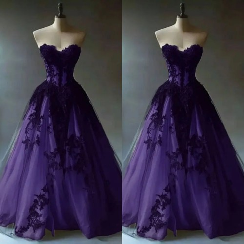 Gothic purple black wedding - gothic,