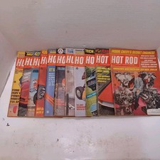 LOT OF 11 VINTAGE ISSUES HOT ROD MAGAZINE ~ 1967 ~February Thru December