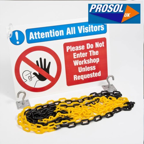 Entrance barrier chain and - barrier,