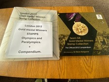 London 2012 Gold Medal Winners STAMPS by  Olympic And Paralympic Athletes+ Compe