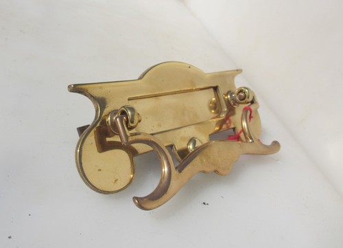 Antique brass letterbox letter - antique,