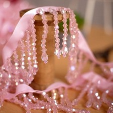 Crystal Beaded Fringe Lace
