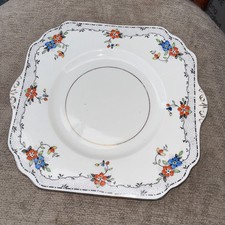 Square Cake Plate By Gladstone China 22cm Square Made In England