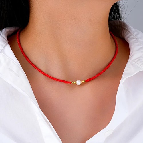 Vintage style bead choker - vintage,