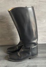 Women’s Ladies English Made Regent Black Leather Riding Boots BooUK 4.5