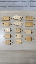 Wooden 14 x 2 SIDED ROAD TO RAIL TRACK PIECES Thomas Railway Learning Curve Brio