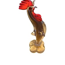 MURANO Golden ROOSTER   Mini  8" Tall