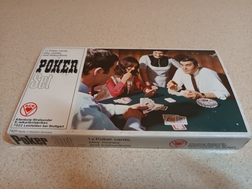 Poker set card game - card,