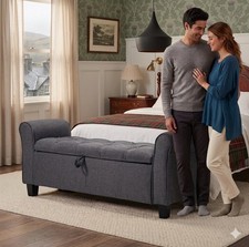 Velvet Ottoman  Chaise