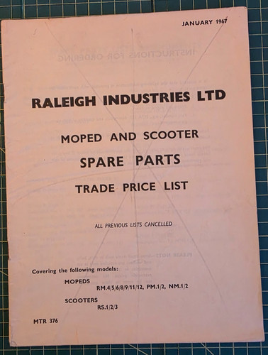 Raleigh moped scooter spare - moped,