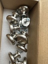 9x Sharps Satin Silver Nickel Chrome Door Cabinet Knobs Handles Pulls 32mm