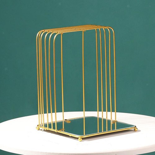 Golden bird cage - golden, shape