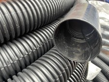 50m 63mm Metroduct Flexible Electric Cable Duct Black with Coupler