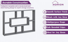 Space Saving Floating Shelves Wall Mounted Display Shelf Bookshelf Storage Unit 