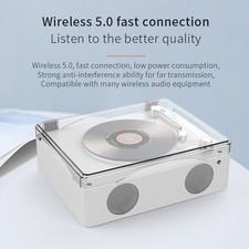 Retro CD Player Multi Functional Music Player Rechargeable Home Speakers Wit DTS