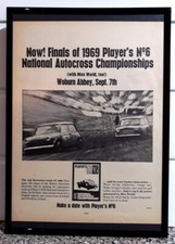 Framed original classic car - original, ad