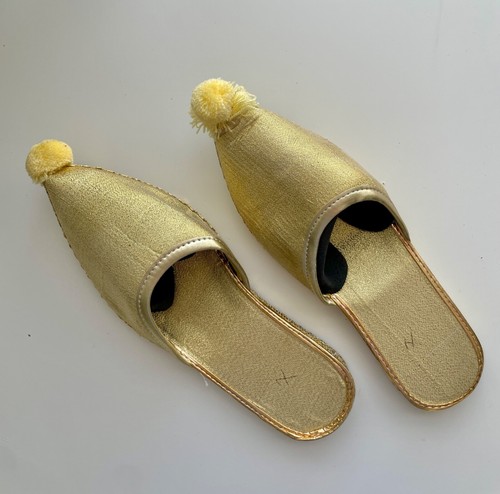 Gold babouche henna night - babouche,