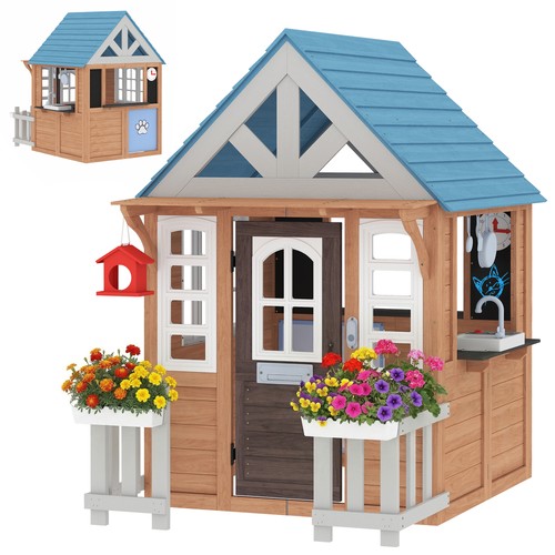 Qaba outdoor wooden kids - outdoor,