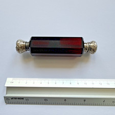 Vintage cranberry faceted - cranberry,