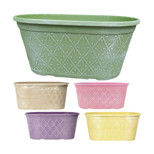 Plastic oval trough garden - oval,
