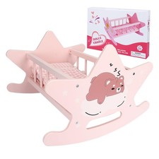 Wooden Baby Doll Crib Set