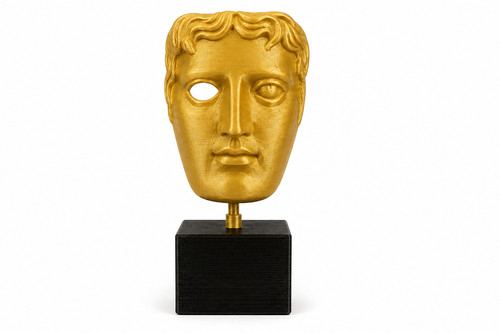 18cm gold fancy dress - dress, bafta