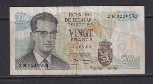 Belgium 1964 20 francs - -,