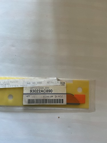 Genuine subaru gold awd badge - genuine,