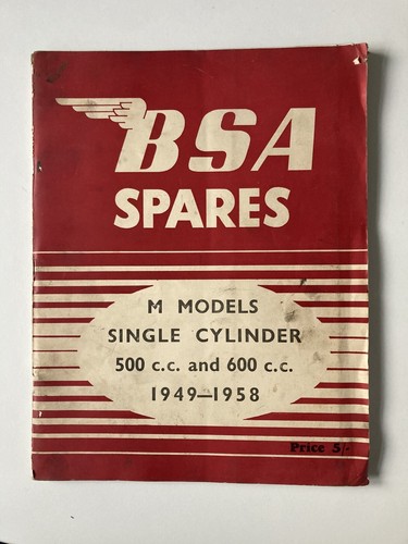 Bsa spares for 1949 - bsa,