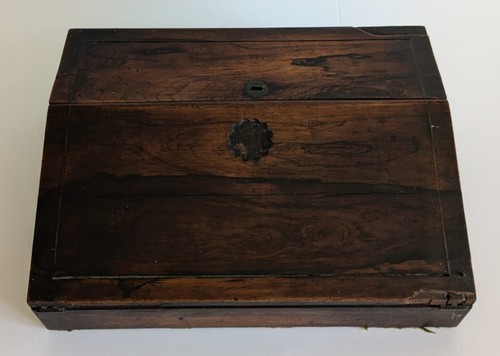 Antique wooden sloping clerks - sloping,
