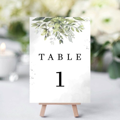 Watercolour leaves table - watercolour,
